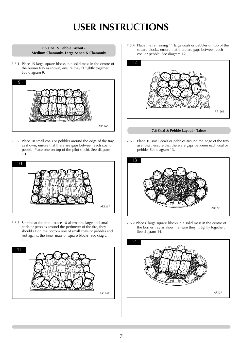 User instructions | Stovax Chamonix & Aspen (P)8135**UC User Manual | Page 7 / 32