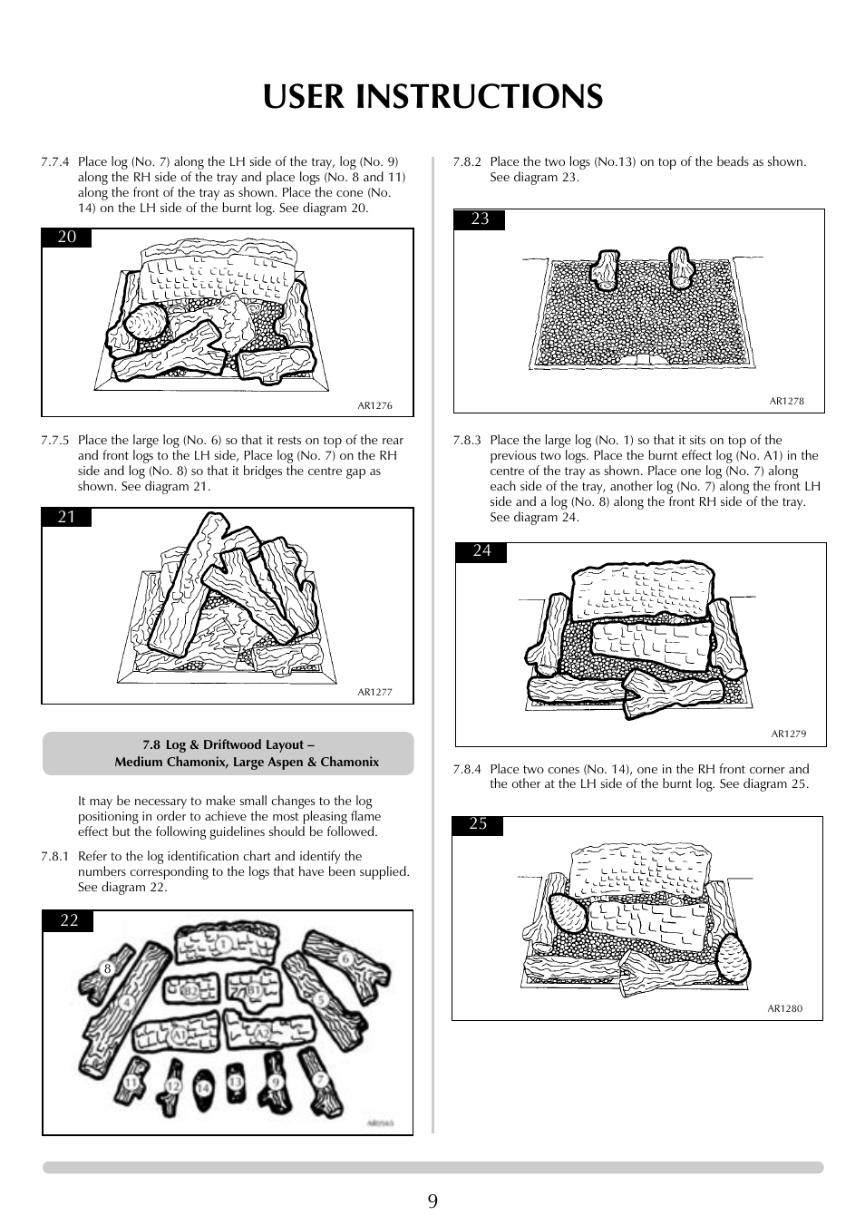 User instructions | Stovax Chamonix & Aspen (P)8135**UC User Manual | Page 9 / 32