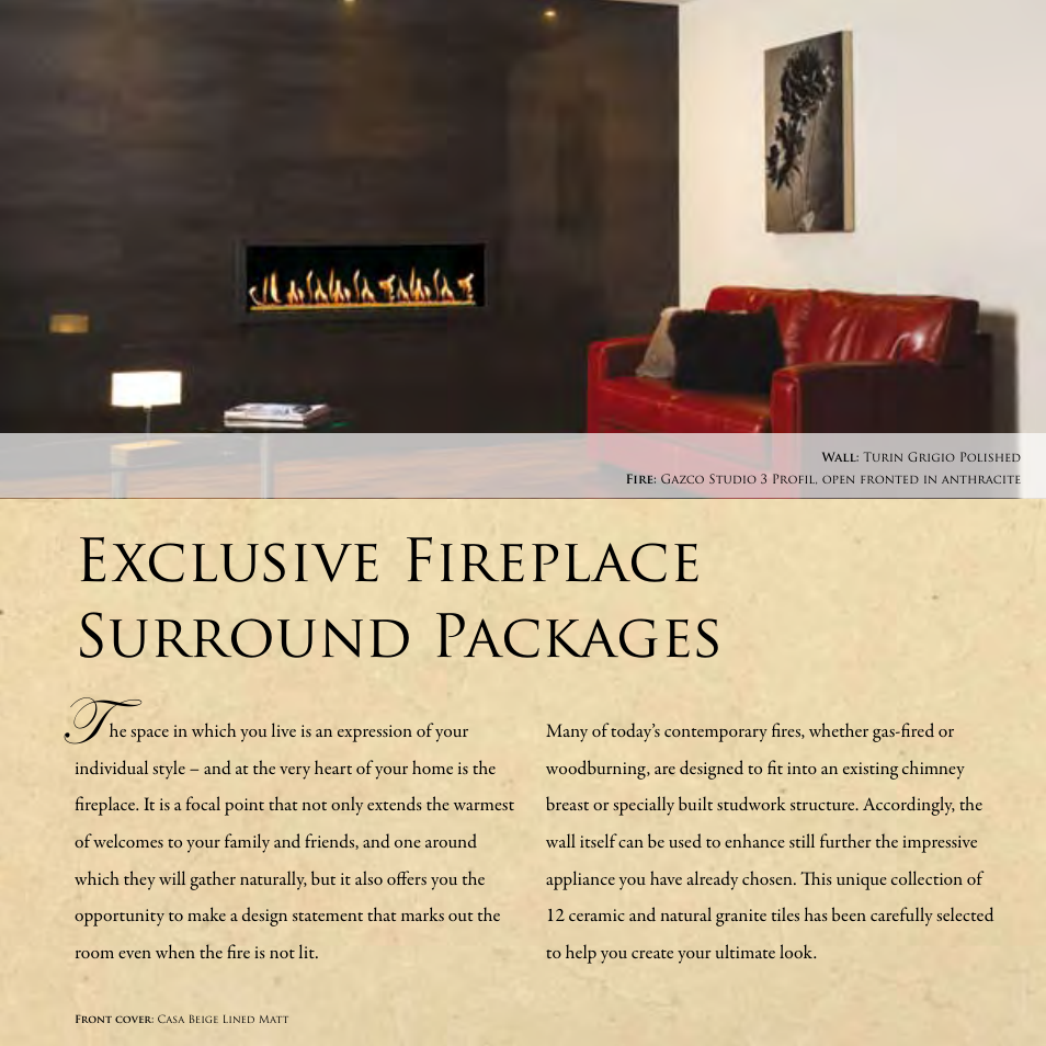 Exclusive fireplace surround packages | Stovax Exclusive Fireplace User Manual | Page 2 / 12