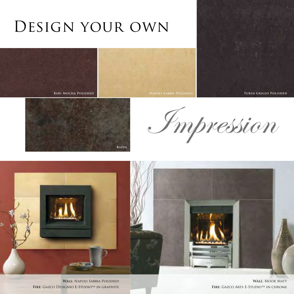 Impression, Design your own | Stovax Exclusive Fireplace User Manual | Page 9 / 12