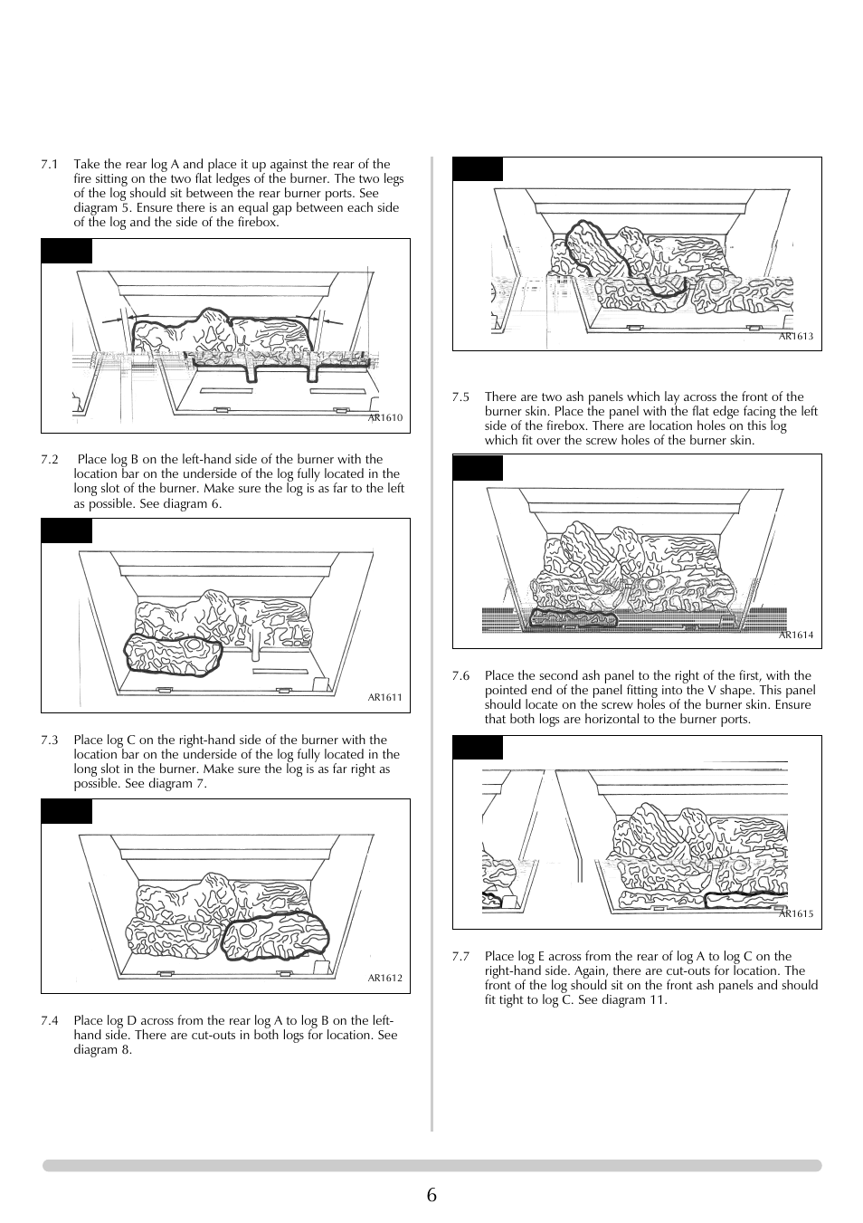 User instructions | Stovax Steel Manhattan Log Effect Stove Range User Manual | Page 6 / 25