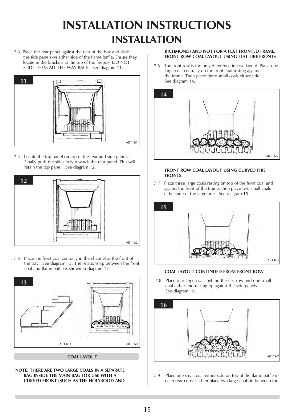 Installation instructions, Installation | Stovax PR0696 User Manual | Page 15 / 25