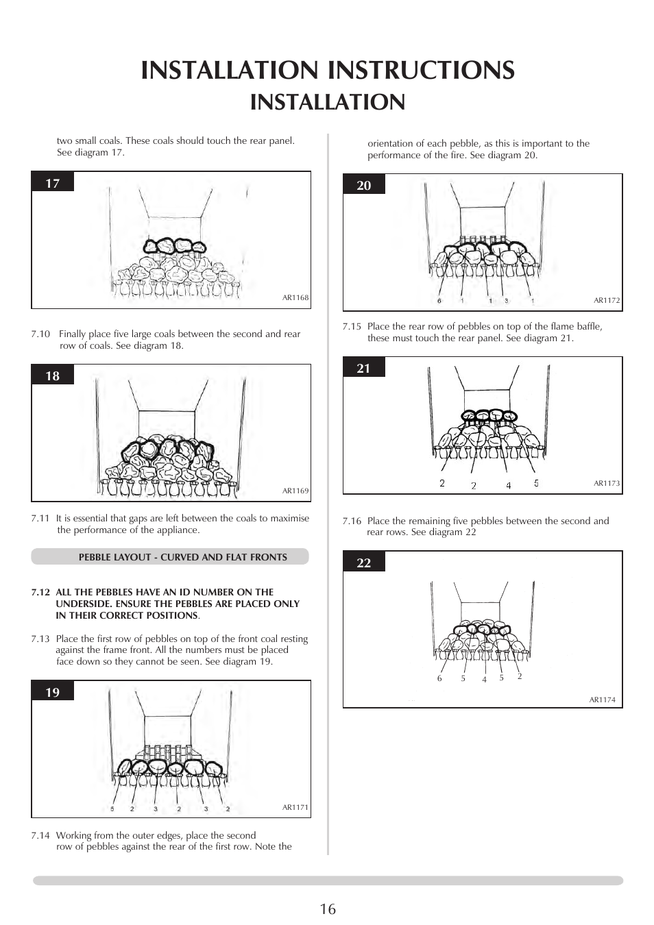 Installation instructions, Installation | Stovax PR0696 User Manual | Page 16 / 25