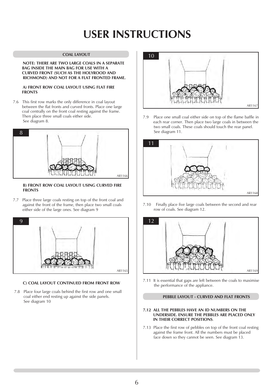 User instructions | Stovax PR0696 User Manual | Page 6 / 25