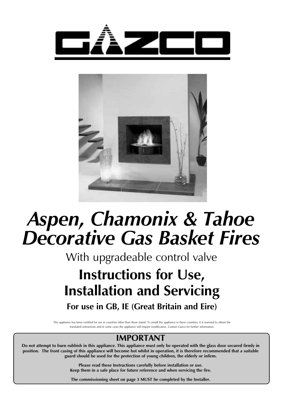 Stovax Aspen User Manual | 32 pages