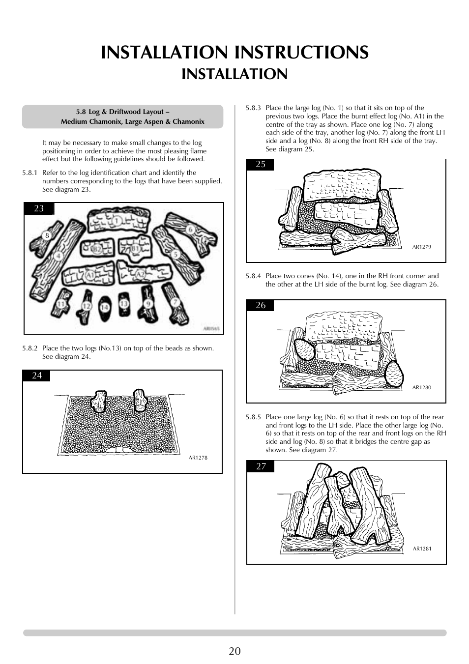 Installation instructions, Installation | Stovax Aspen User Manual | Page 20 / 32