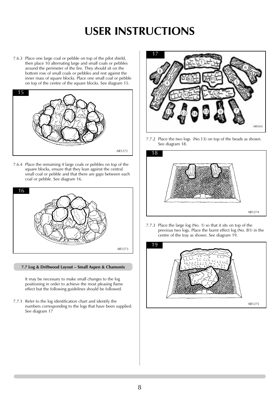 User instructions | Stovax Aspen User Manual | Page 8 / 32