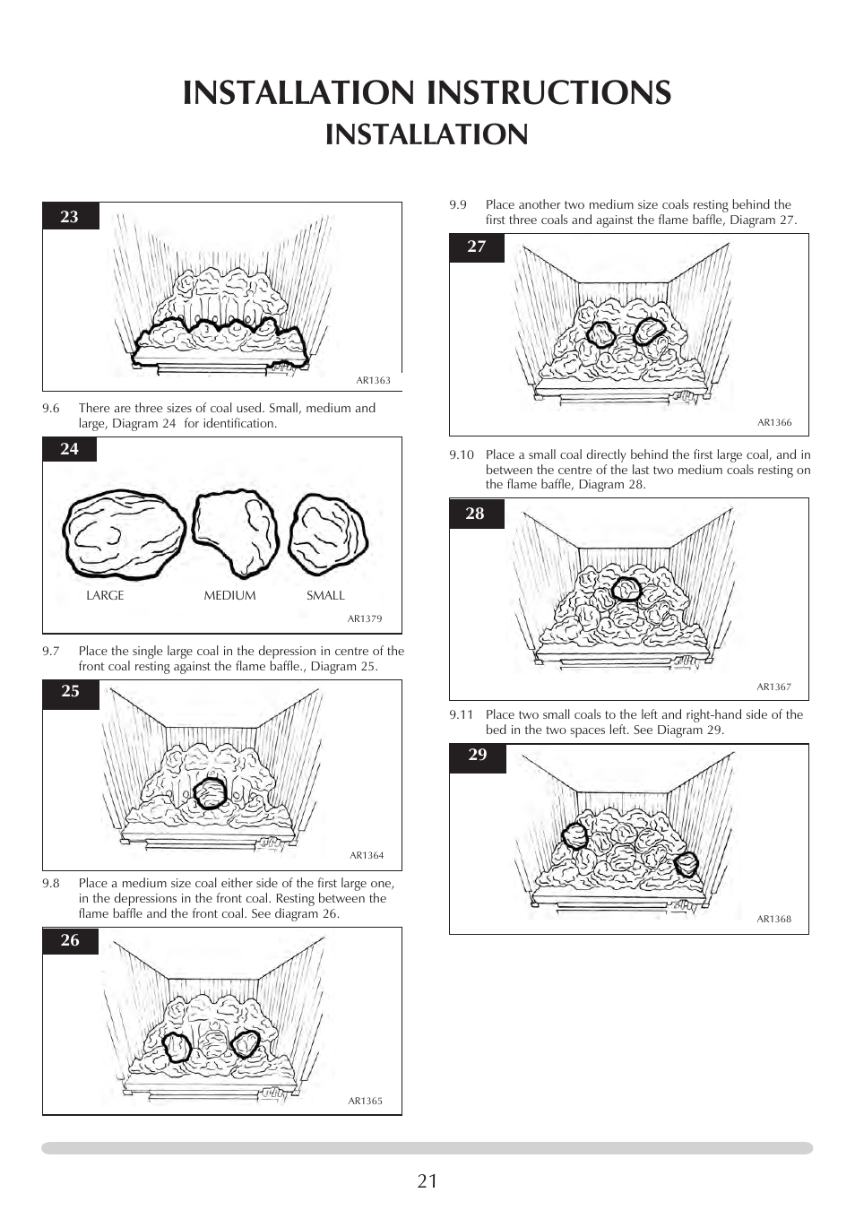 Installation instructions, Installation | Stovax PR0741 User Manual | Page 21 / 34
