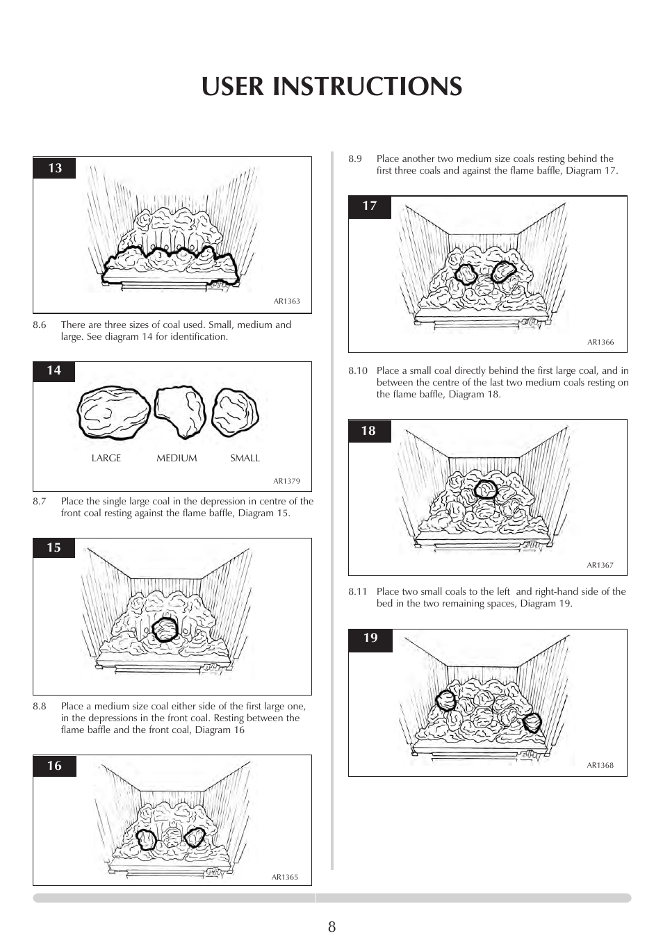 User instructions | Stovax PR0741 User Manual | Page 8 / 34