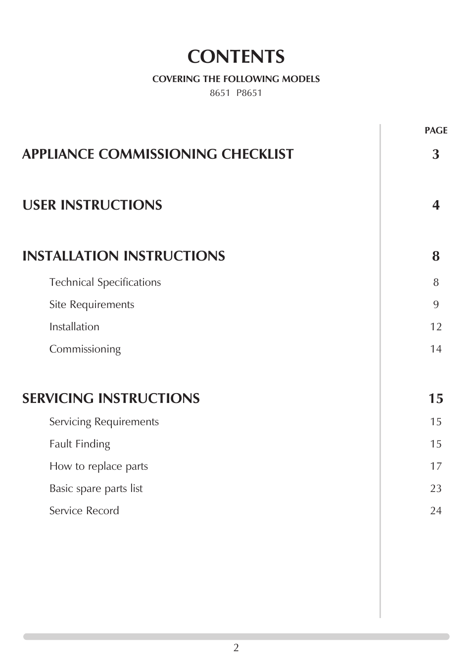 Stovax GAZCO Linea Balanced Flue Convector Fire User Manual | Page 2 / 25