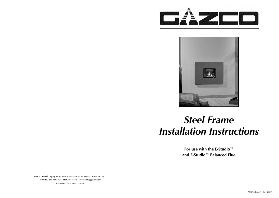 Stovax Steel Frame User Manual | 2 pages