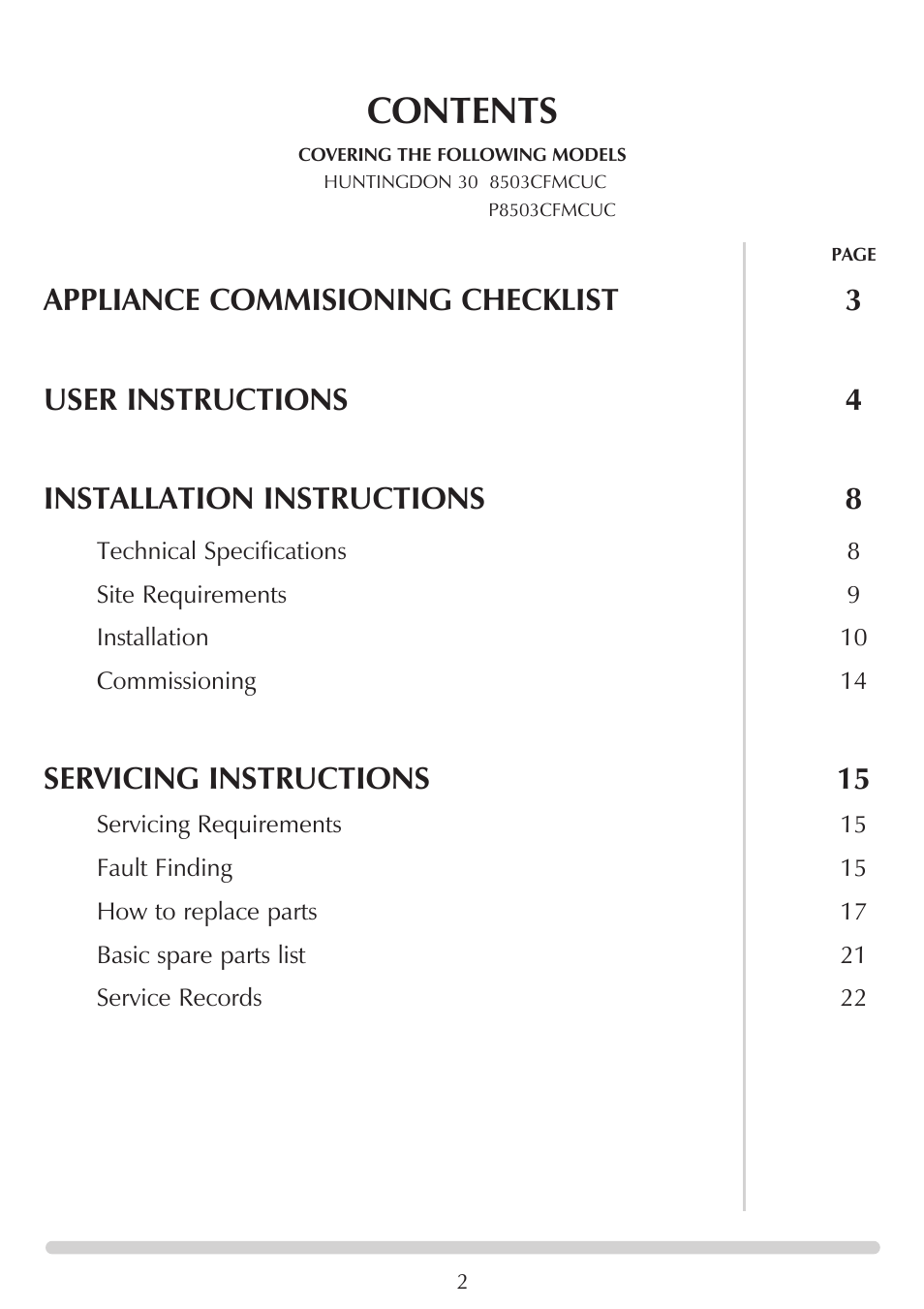 Stovax Huntingdon 30 User Manual | Page 2 / 23