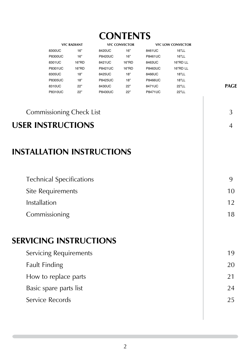 Stovax 8455 User Manual | Page 2 / 26