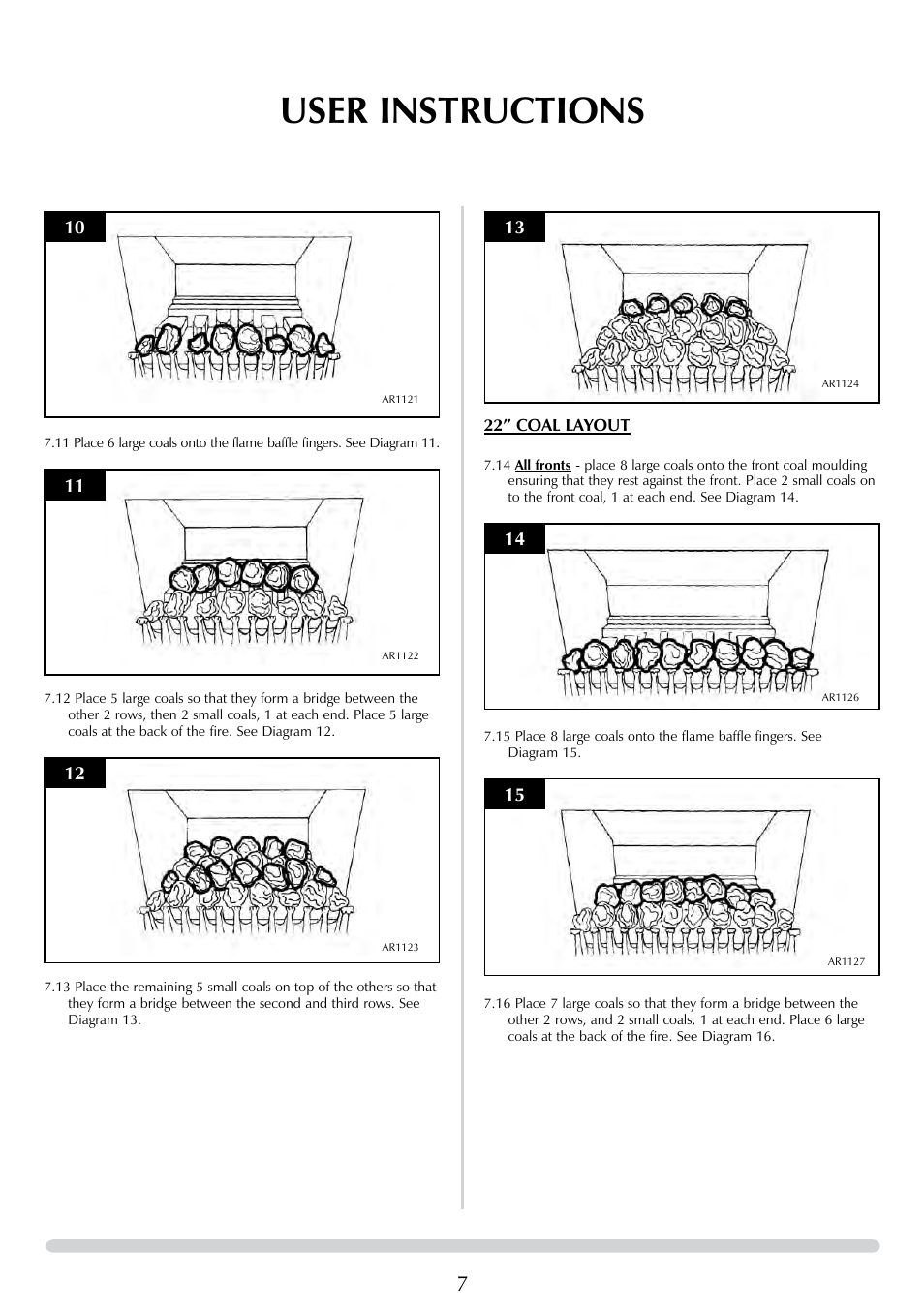 User instructions | Stovax 8455 User Manual | Page 7 / 26