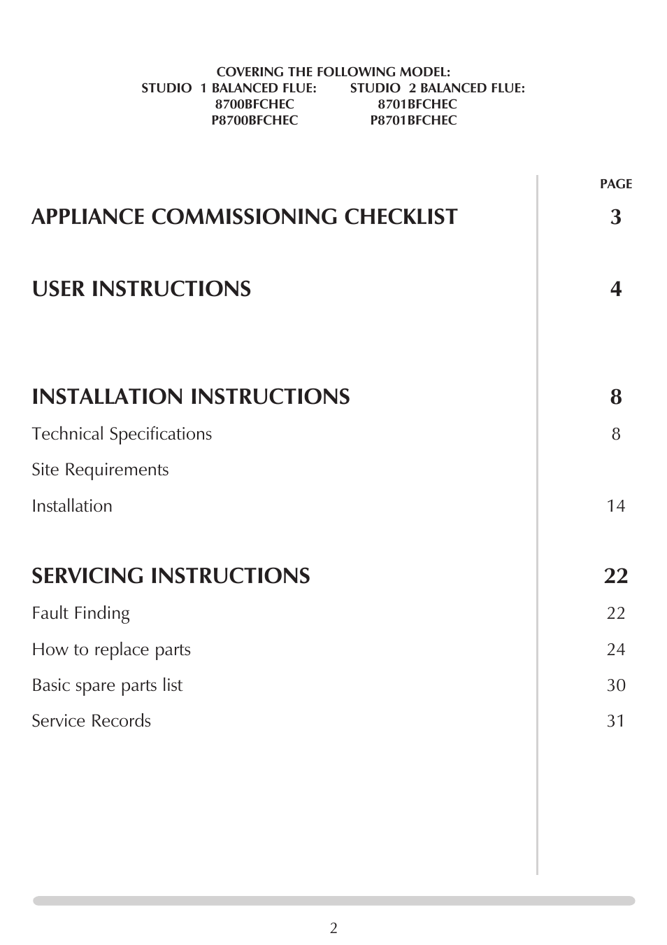 Servicing instructions 22 | Stovax PR0919 User Manual | Page 2 / 33