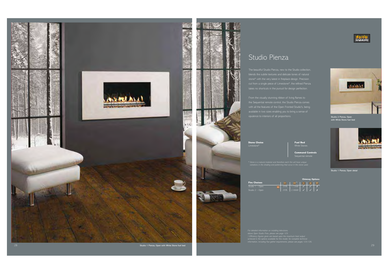 Studio pienza | Stovax Gas and Electric Fires User Manual | Page 15 / 70