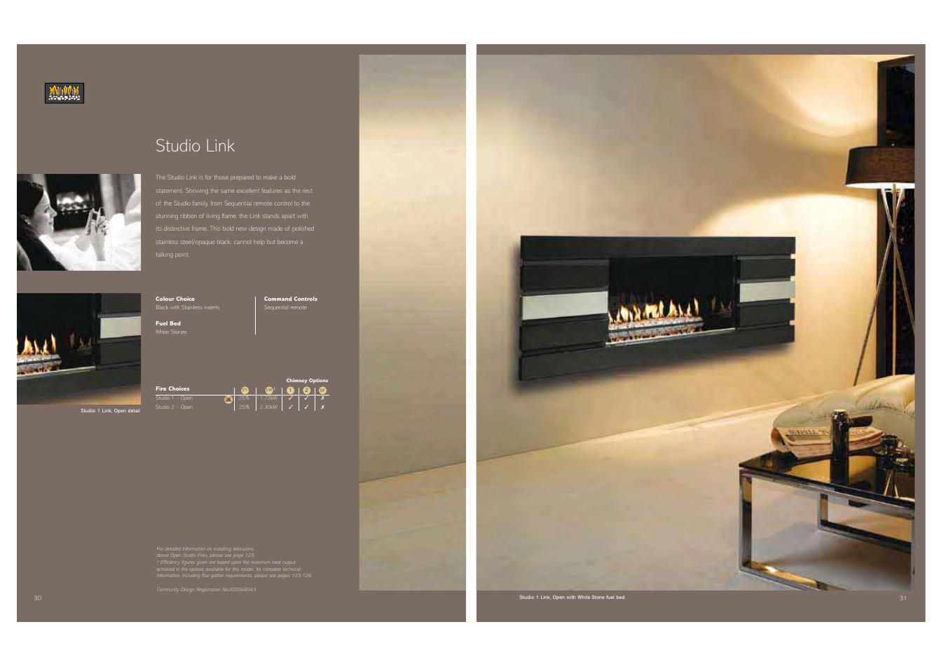 Studio link | Stovax Gas and Electric Fires User Manual | Page 16 / 70