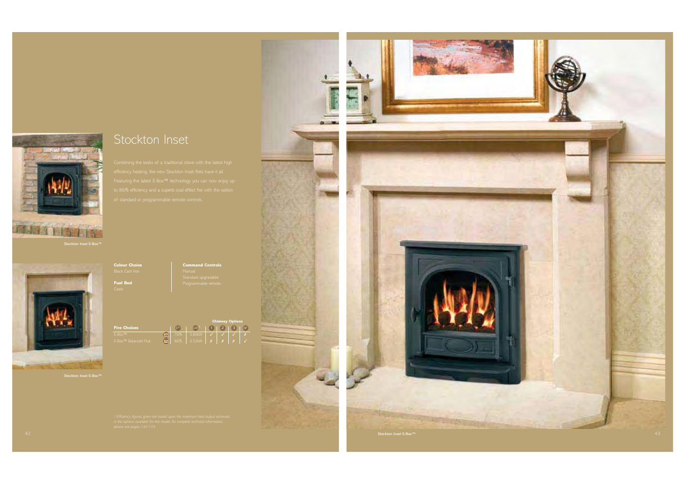 Stockton inset | Stovax Gas and Electric Fires User Manual | Page 22 / 70