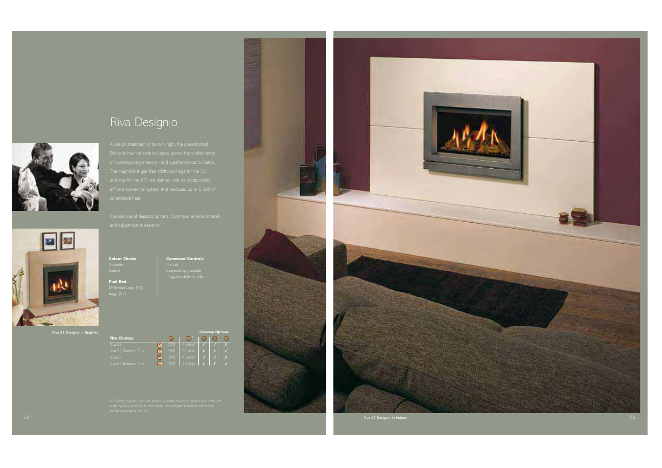 Riva designio | Stovax Gas and Electric Fires User Manual | Page 27 / 70