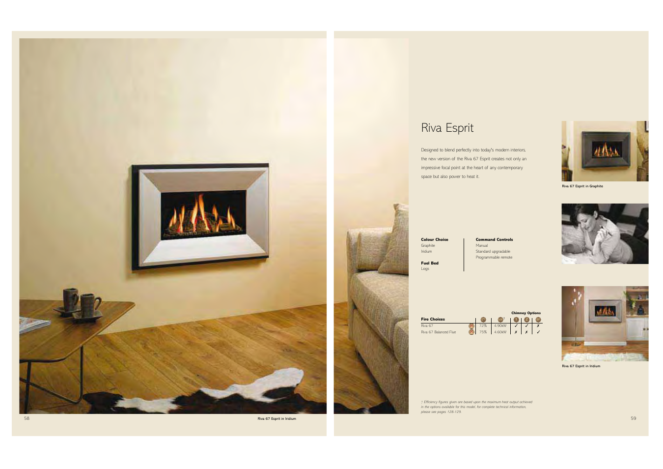 Riva esprit | Stovax Gas and Electric Fires User Manual | Page 30 / 70