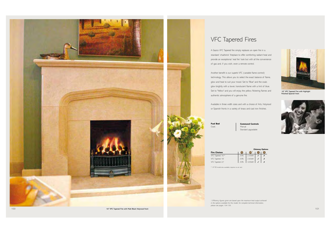 Vfc tapered fires | Stovax Gas and Electric Fires User Manual | Page 51 / 70