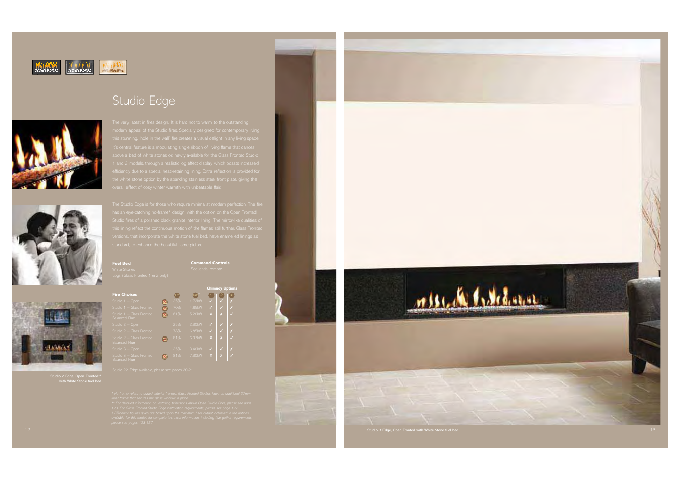 Studio edge | Stovax Gas and Electric Fires User Manual | Page 7 / 70