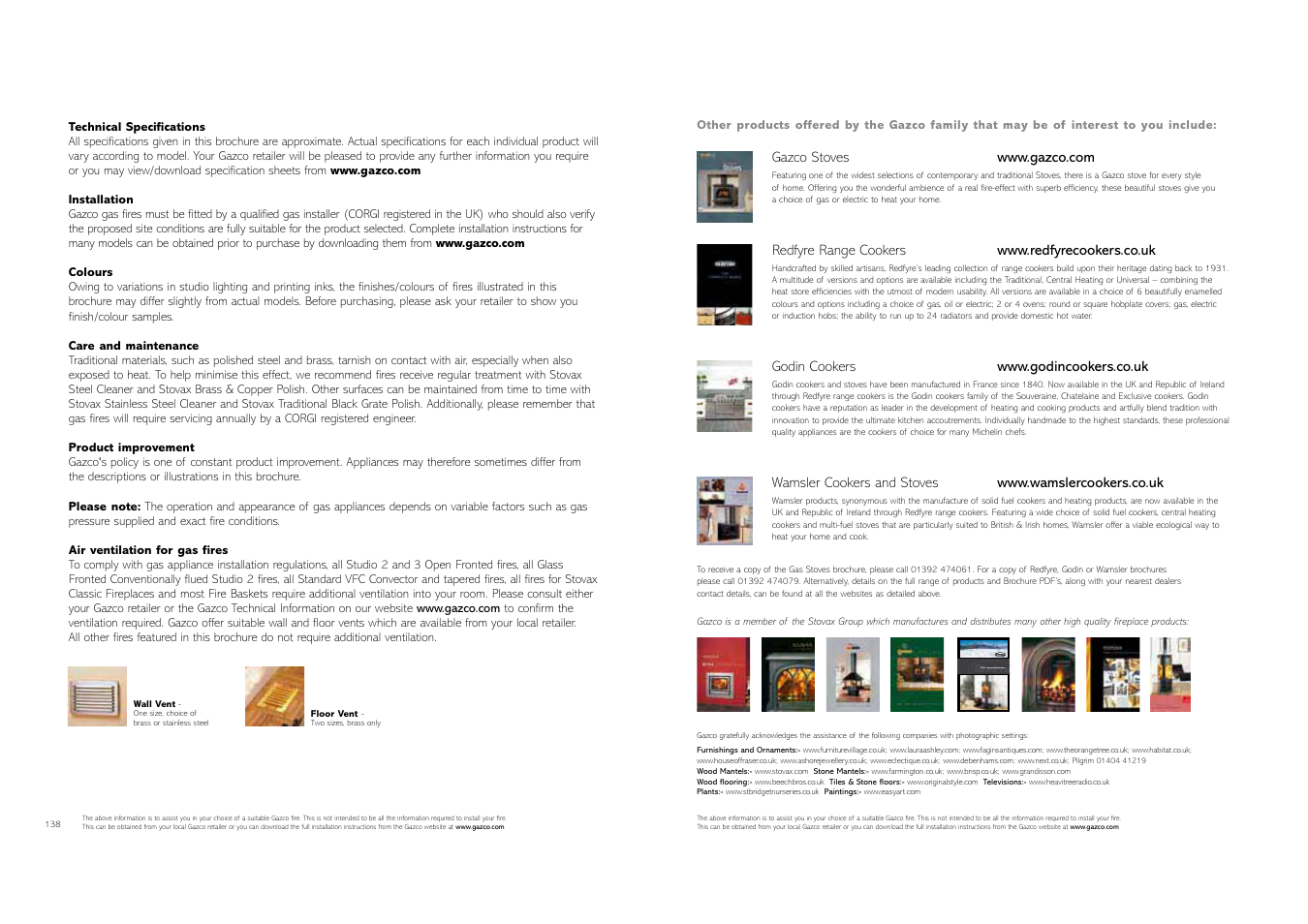 Cast iron performance | Stovax Gas and Electric Fires User Manual | Page 70 / 70