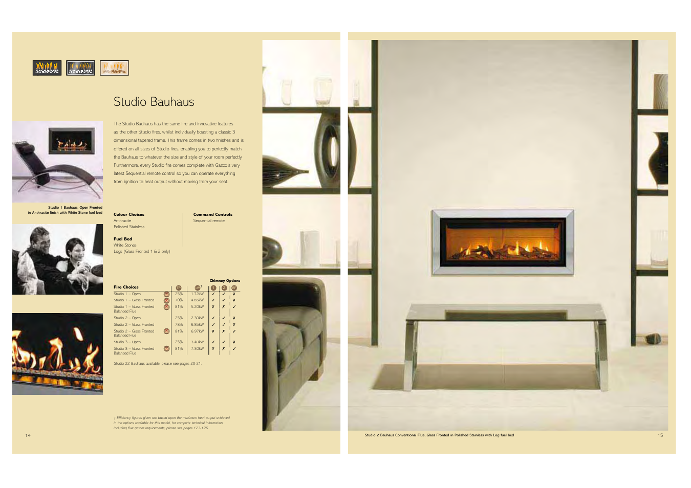 Studio bauhaus | Stovax Gas and Electric Fires User Manual | Page 8 / 70