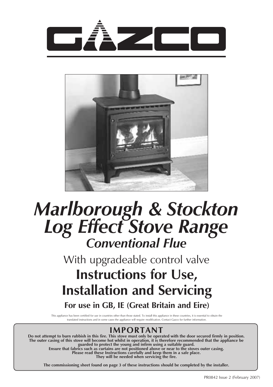 Stovax Stove Range User Manual | 23 pages