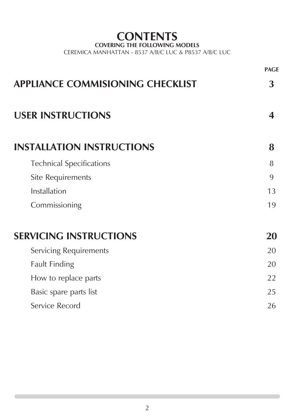 Stovax Ceramica Manhattan Wood Stove User Manual | Page 2 / 27