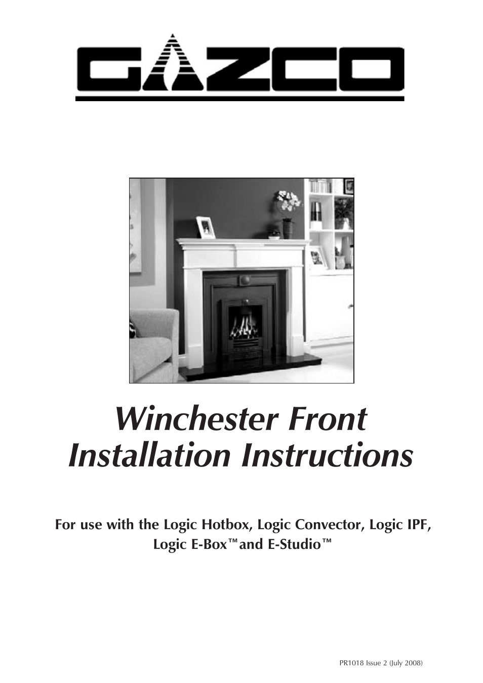 Stovax Winchester Front PR1018 User Manual | 2 pages