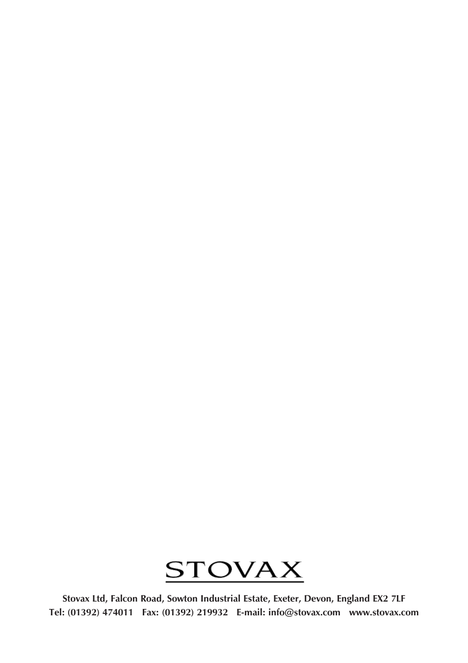 Stovax PM219 User Manual | Page 32 / 32