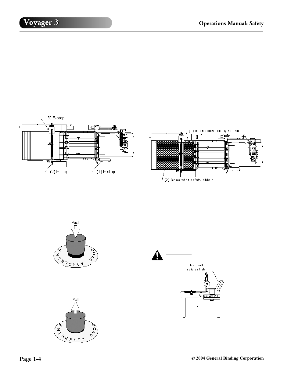 Voyager 3, Jog/slow speed w/guard open | GBC VOYAGER 3 930-032 User Manual | Page 10 / 34