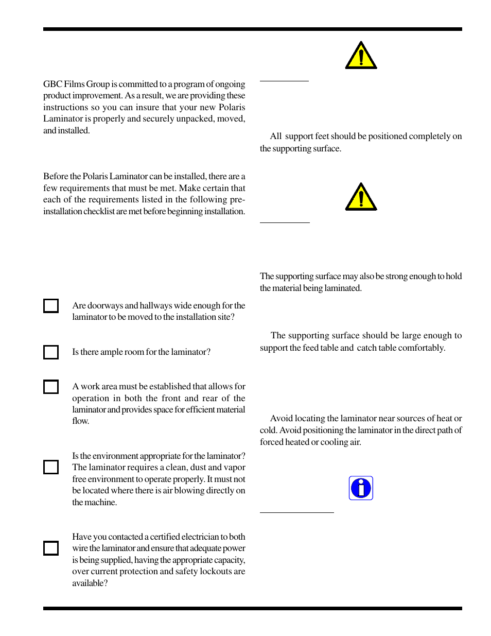 0 installation | GBC 930-115 User Manual | Page 15 / 36