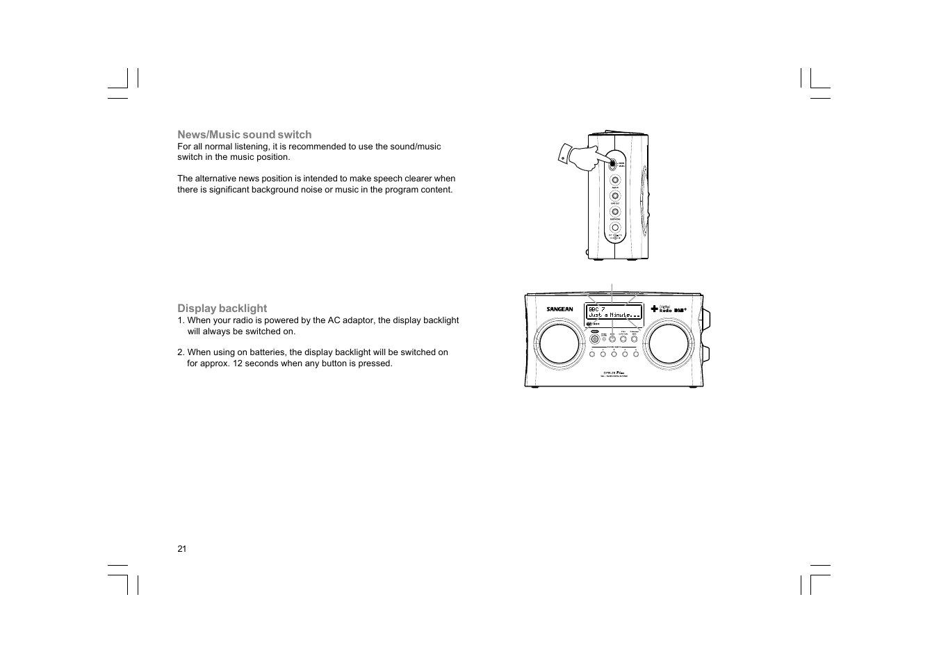 Sangean DPR-25+ User Manual | Page 22 / 25