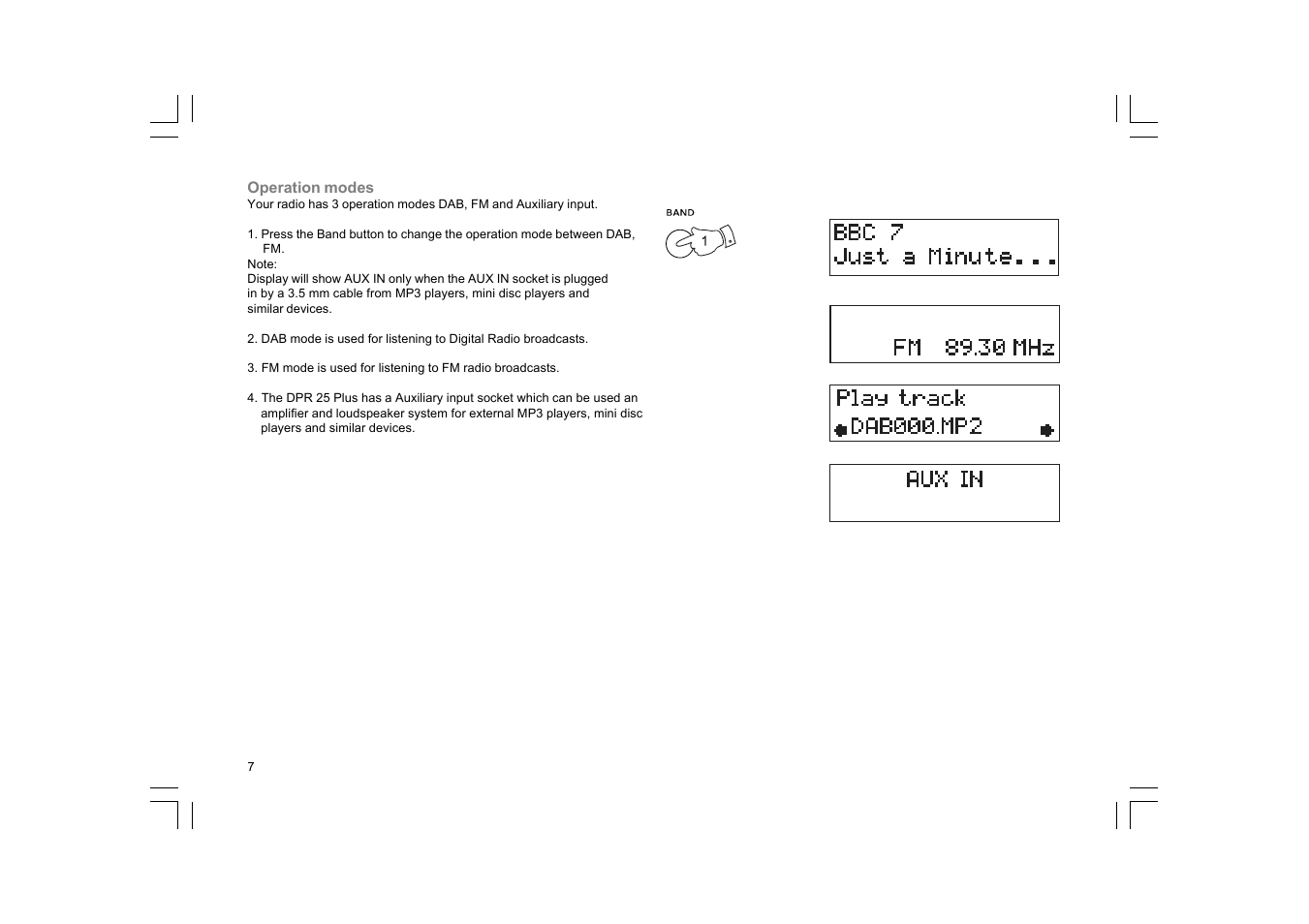 Sangean DPR-25+ User Manual | Page 8 / 25