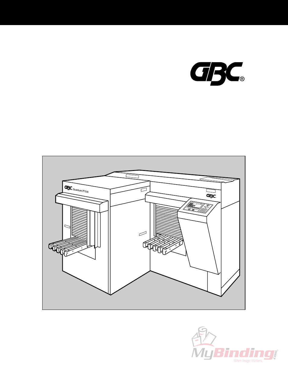 P70ix, Operator manual | GBC QUANTUM P70IX User Manual | Page 2 / 28