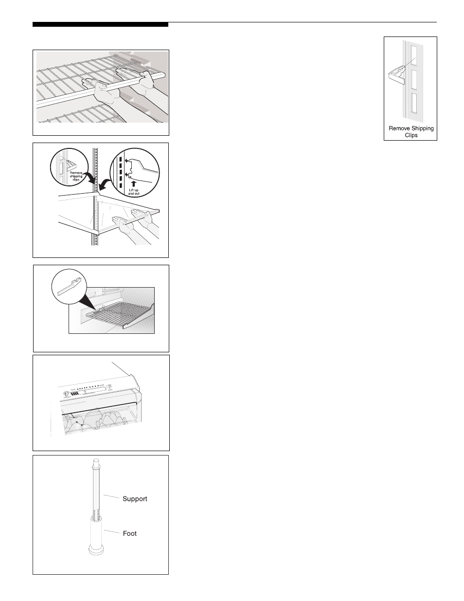 Fresh food storage, Shelf adjustment, Door storage | Crispers, Meat keeper | Electrolux - Gibson Top Freezer Frost Clear Refrigerator User Manual | Page 7 / 20