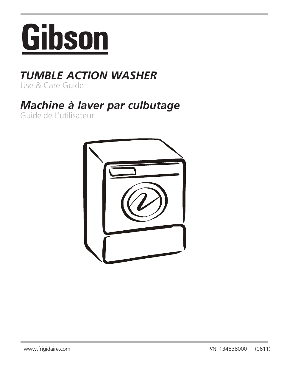 Electrolux - Gibson 134838000A User Manual | 11 pages