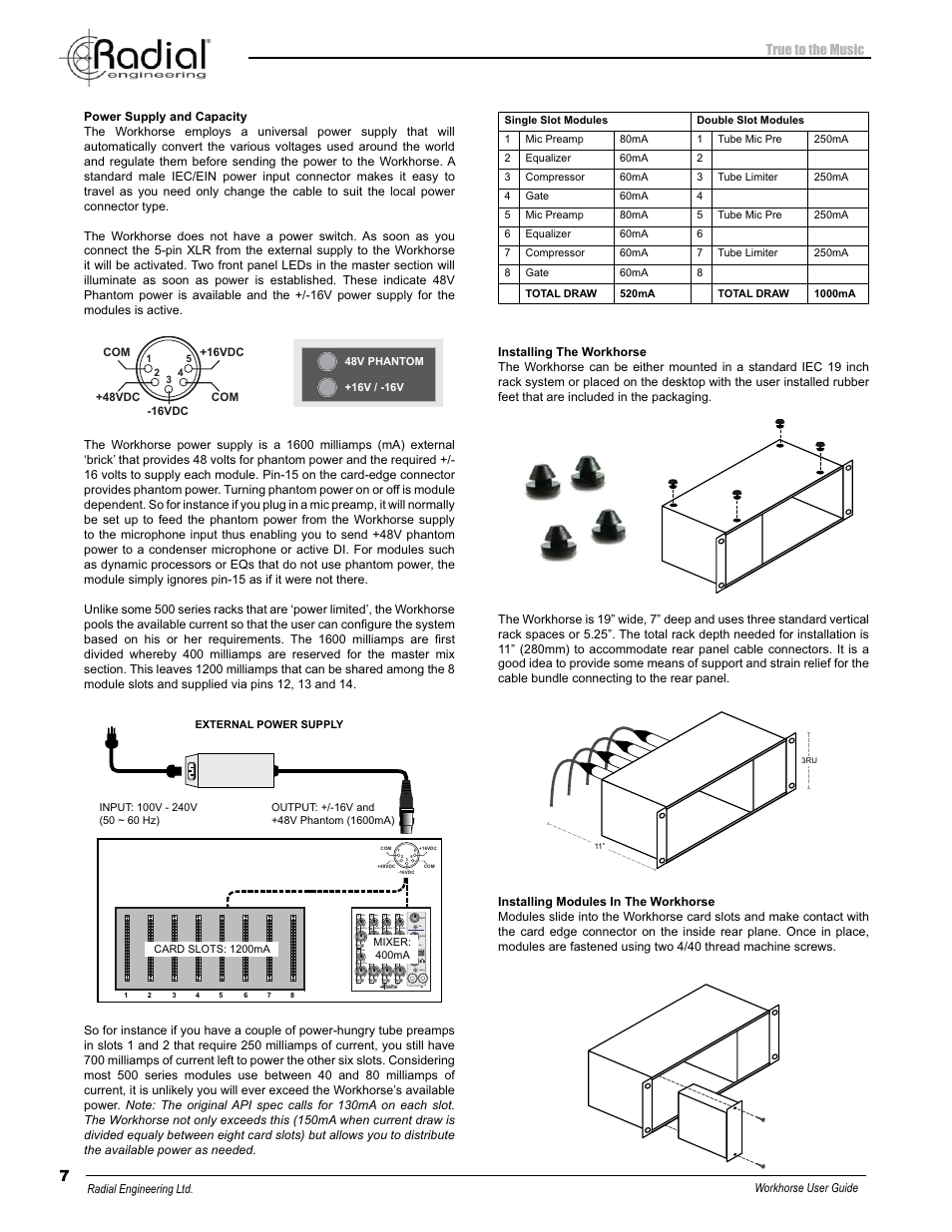 Radial Engineering WORKHORSE 500 SERIES User Manual | Page 10 / 20