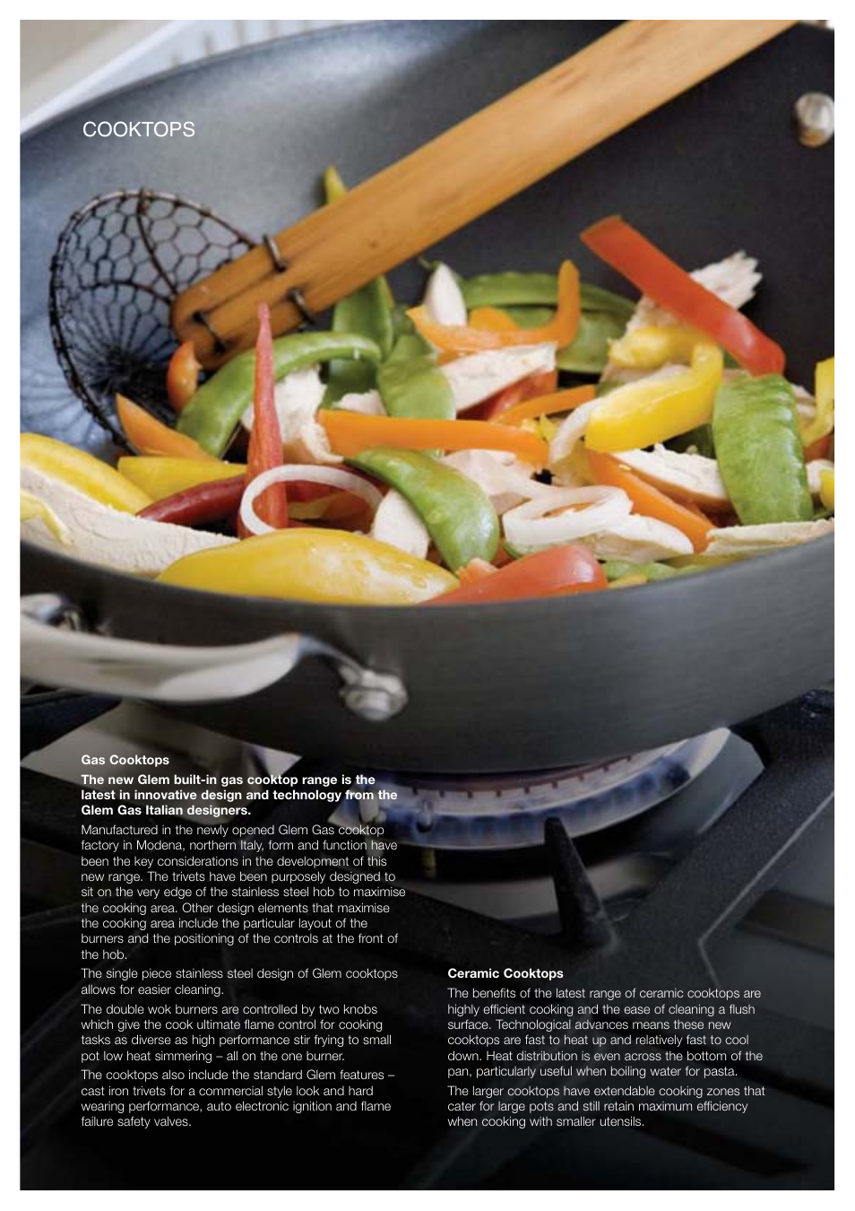 Cooktops | Glem Gas:Emilia S76GGESIB User Manual | Page 10 / 16