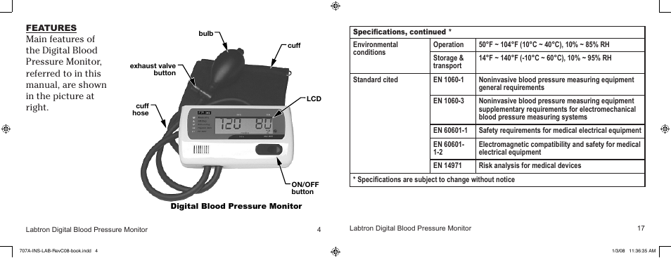 Graham Field LABTRON 707AC User Manual | Page 4 / 10