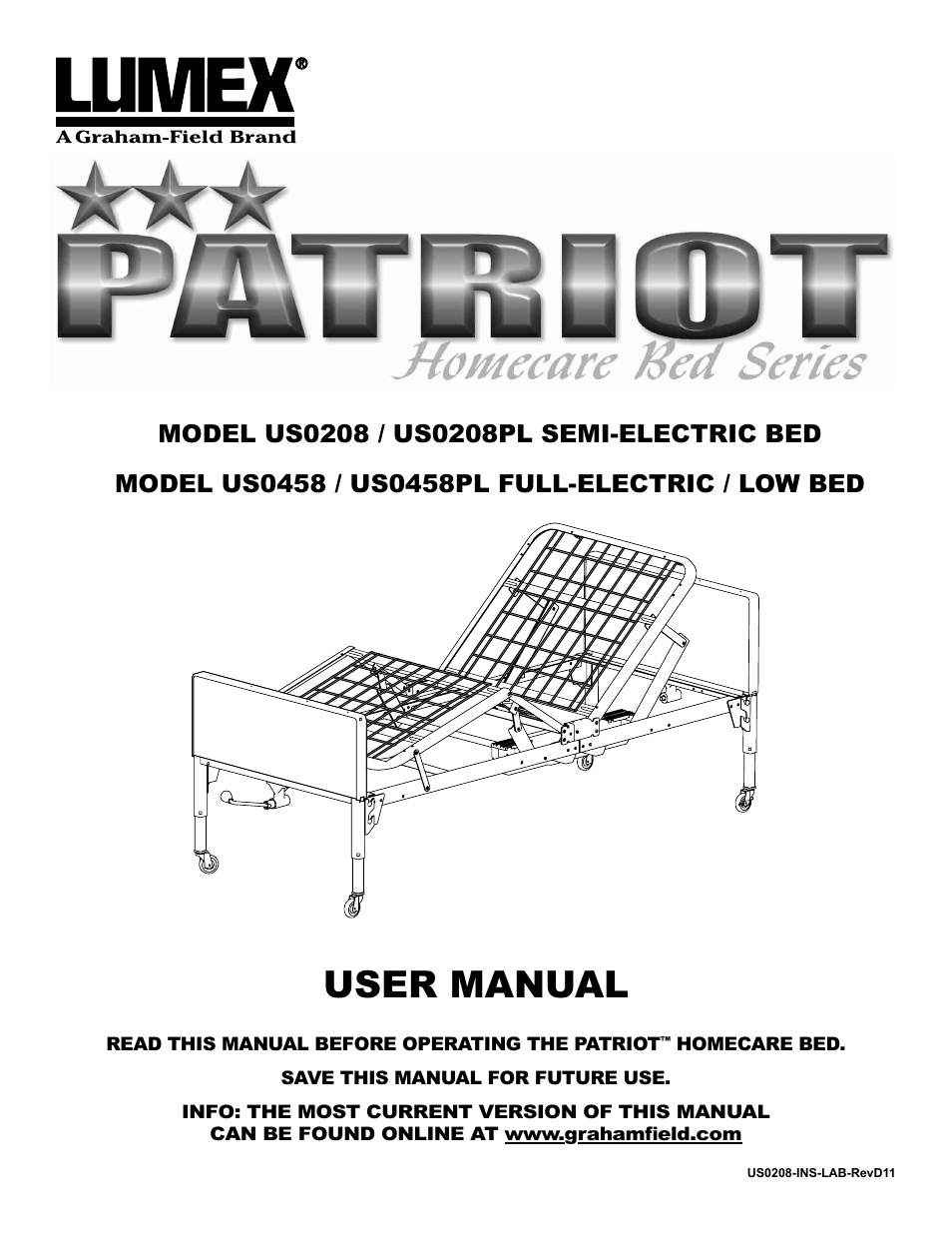 Graham Field PATRIOT US0208 User Manual | 28 pages