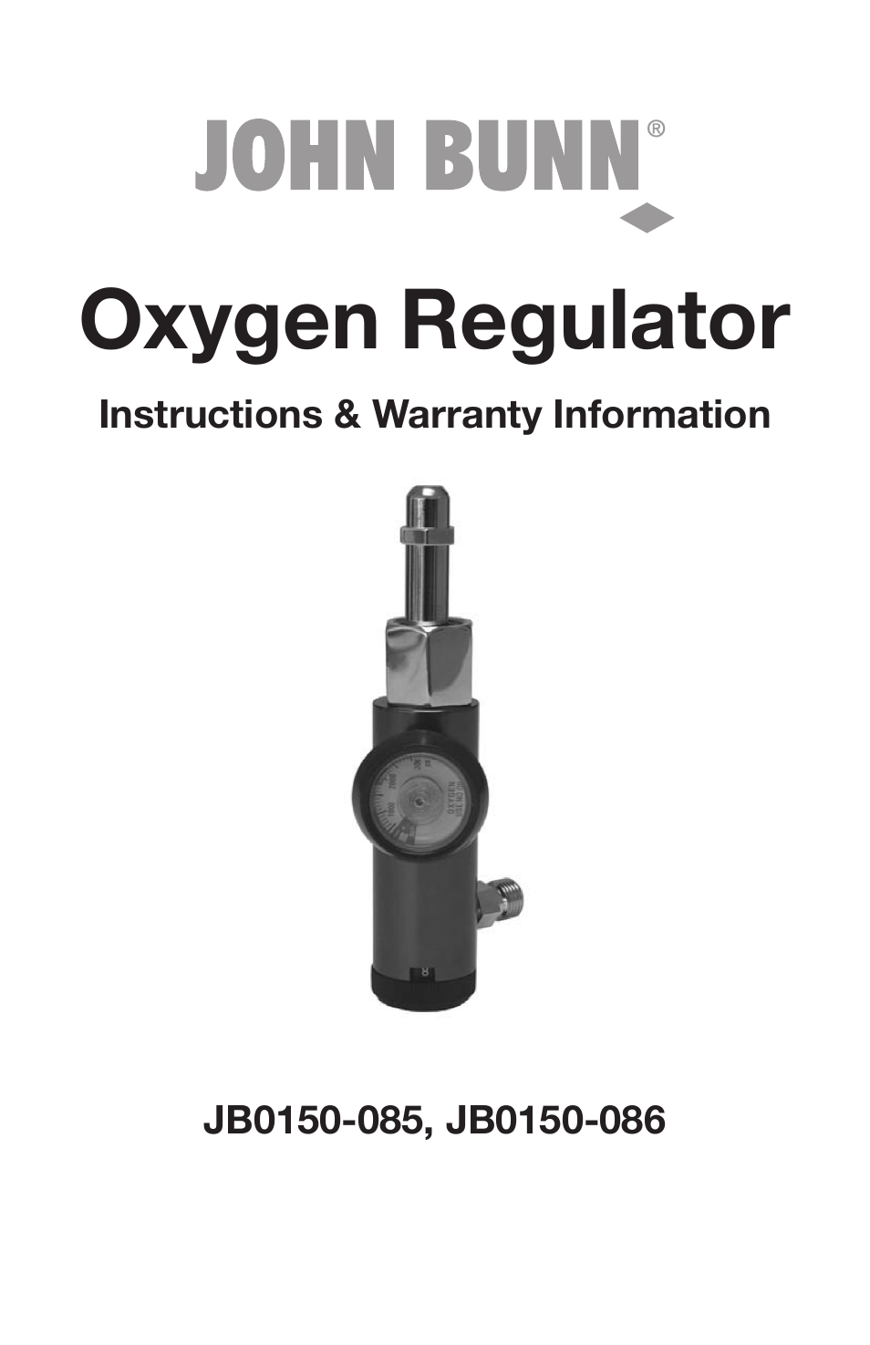 Graham Field JOHN BUNN JB0150-085 User Manual | 4 pages