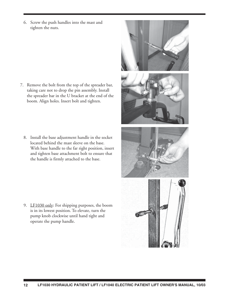 Graham Field LUMEX LF1040 User Manual | Page 12 / 28