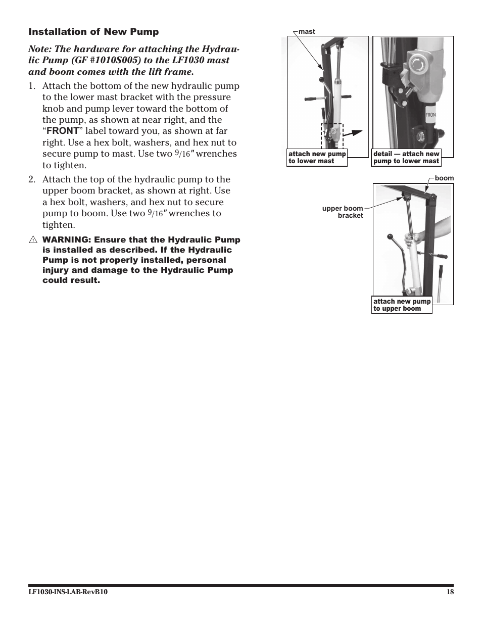 Graham Field LF1030 User Manual | Page 18 / 24