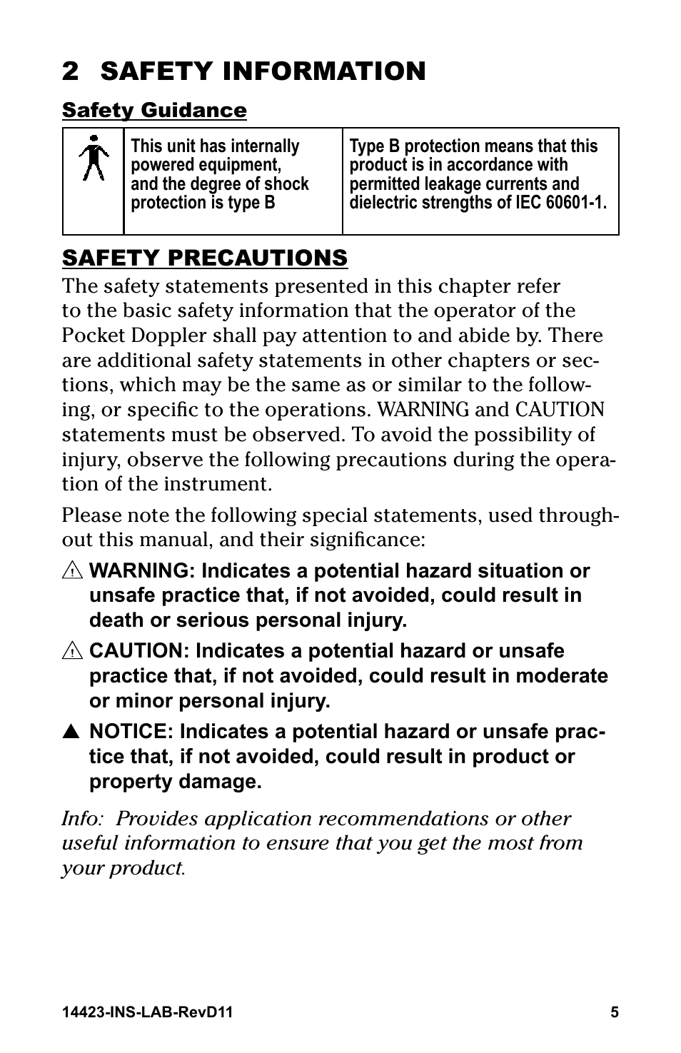 2 safety information, Safety precautions | Graham Field GRAFCO 14423-8 User Manual | Page 5 / 44