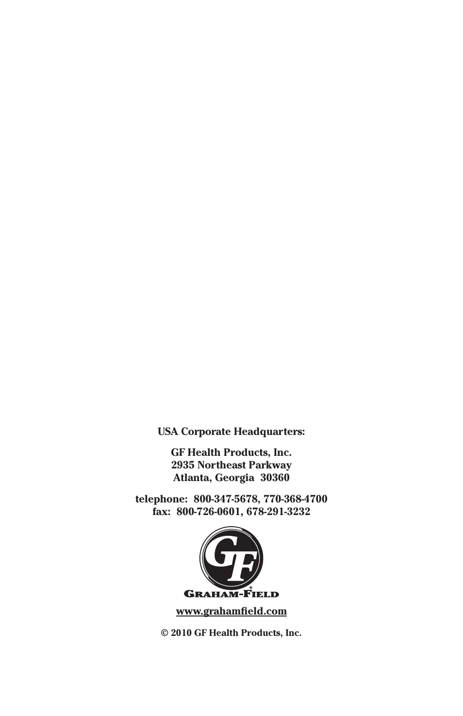 Graham Field ALTADYNE 765000 User Manual | Page 24 / 24