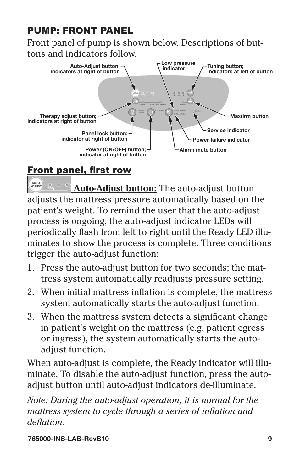 Graham Field ALTADYNE 765000 User Manual | Page 9 / 24