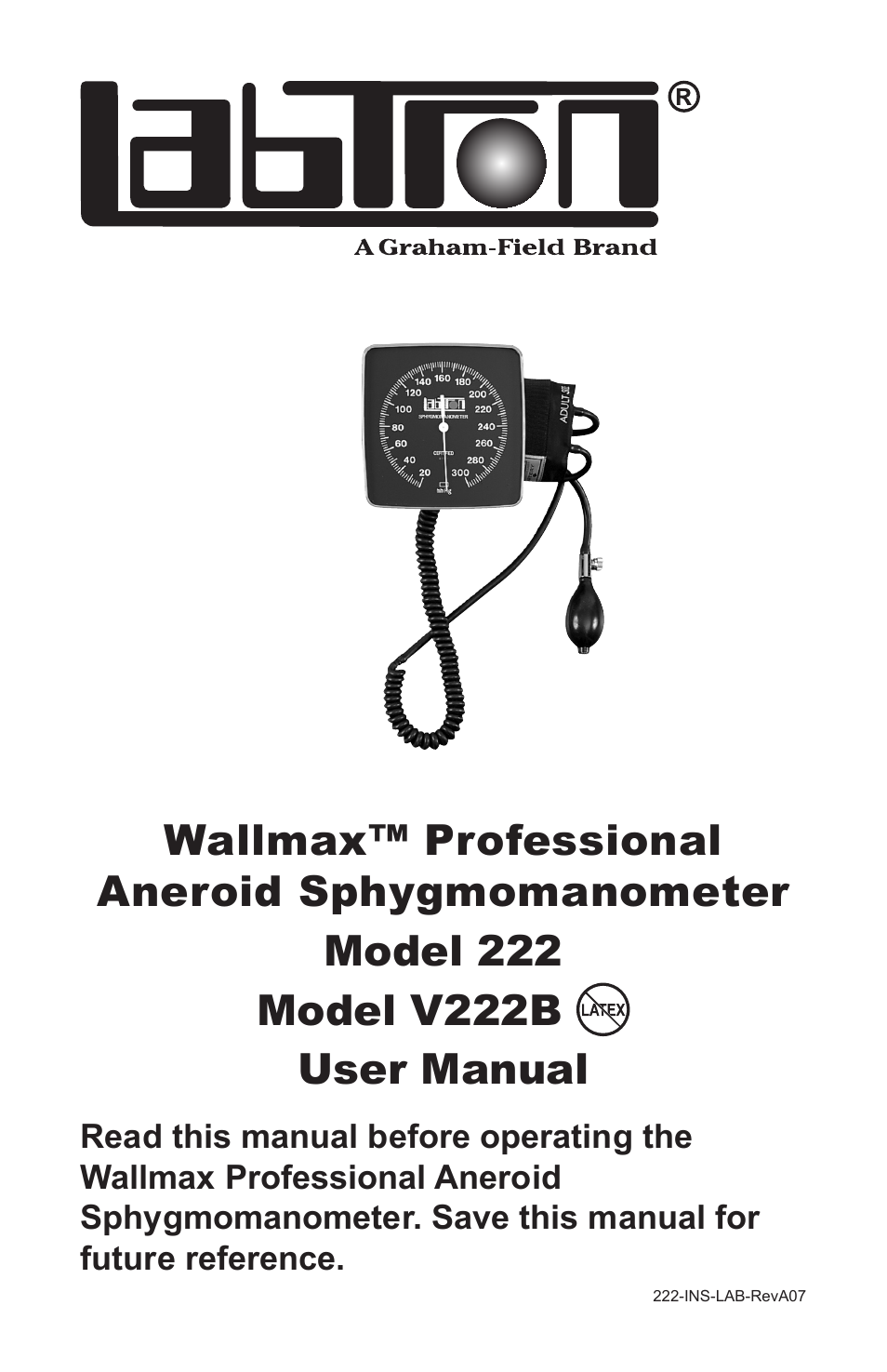 Graham Field WALLMAX 222 User Manual | 8 pages